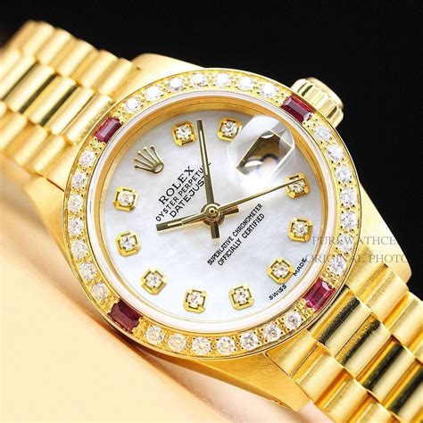 damen rolex in gold|cheapest gold Rolex.